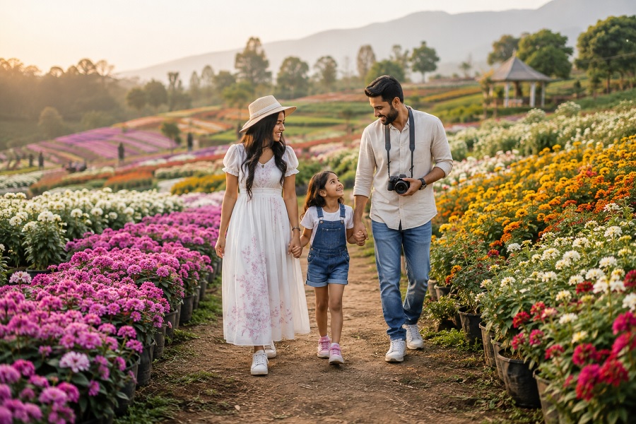 Family Flower Tourism Experiences: Exploring India�s Most Colorful Floral Destinations